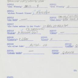 Western questionnaire, answ...