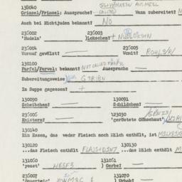 Western questionnaire, answ...