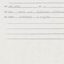 Eastern questionnaire, answ...