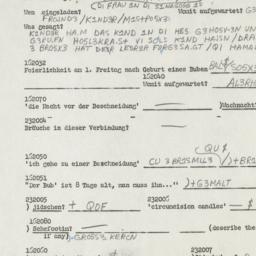 Western questionnaire, answ...