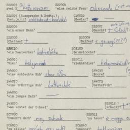 Western questionnaire, answ...