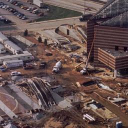 Aerial view, detail of cons...