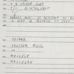 Eastern questionnaire, answ...