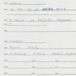 Eastern questionnaire, answ...
