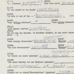 Western questionnaire, answ...