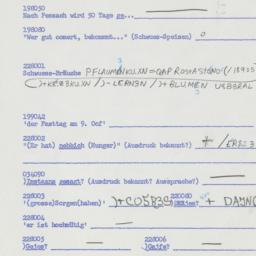 Western questionnaire, answ...