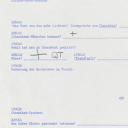 Western questionnaire, answ...