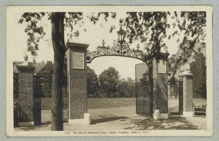 2197. The Merrill Memorial Gates, Abbott Academy, Andover, Mass.
