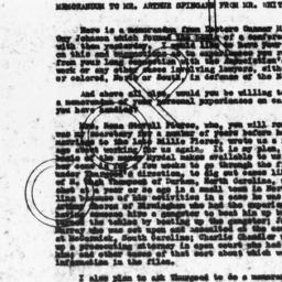 Copy of memorandum from Wal...