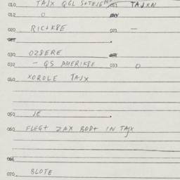 Eastern questionnaire, answ...