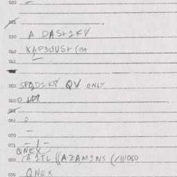 Eastern questionnaire, answ...
