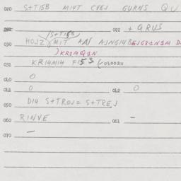 Eastern questionnaire, answ...
