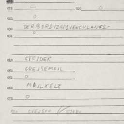 Eastern questionnaire, answ...