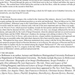 Announcements, 2016-04-01. ...