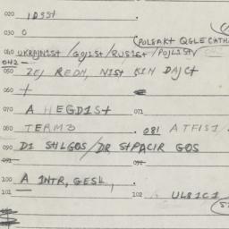 Eastern questionnaire, answ...