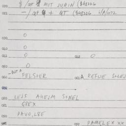 Eastern questionnaire, answ...