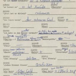 Western questionnaire, answ...