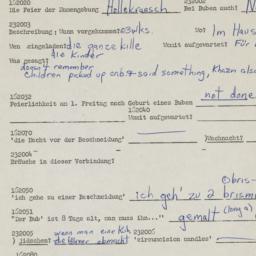 Western questionnaire, answ...