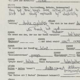 Western questionnaire, answ...