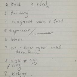 Eastern questionnaire, blue...
