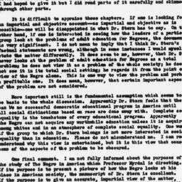 Letter from Newton Edwards ...