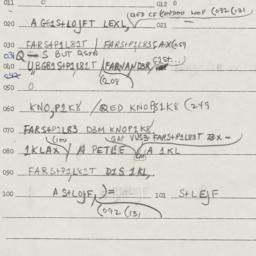 Eastern questionnaire, answ...
