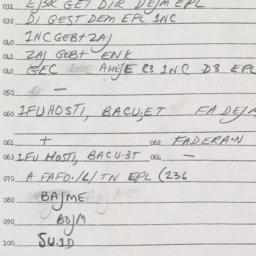 Eastern questionnaire, answ...