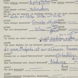 Western questionnaire, answ...