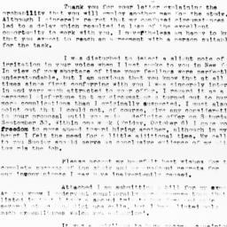 Letter from Herbert Somers ...