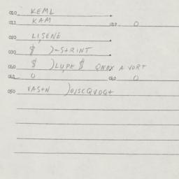 Eastern questionnaire, answ...