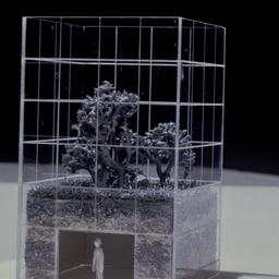 Model, detail of central cu...
