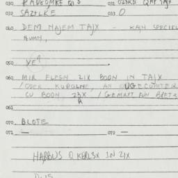 Eastern questionnaire, answ...