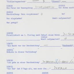 Western questionnaire, answ...