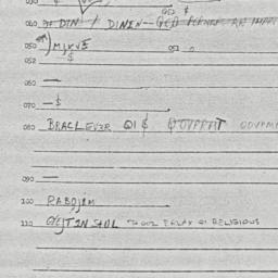 Eastern questionnaire, answ...