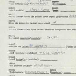 Western questionnaire, answ...