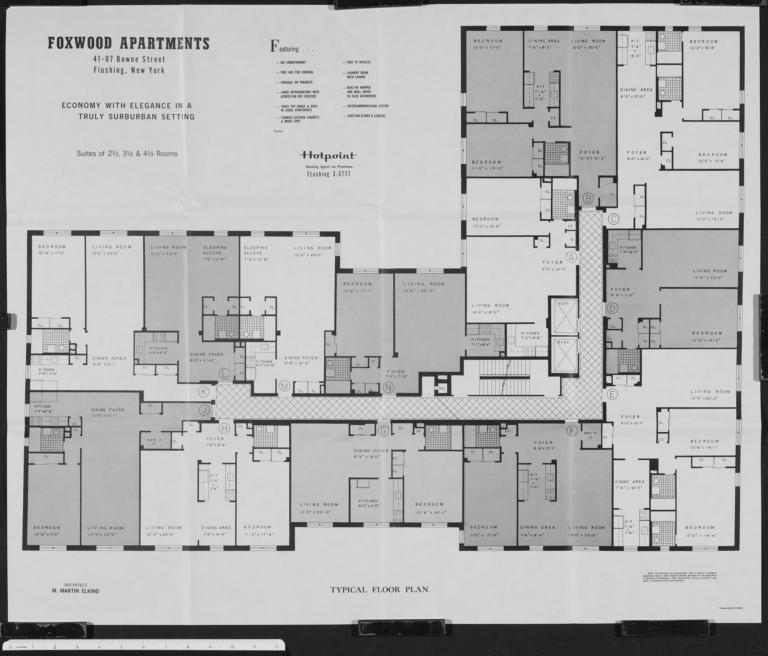 Foxwood Apartments, 41-07 Bowne Street, Typical Floor Plan - Columbia ...