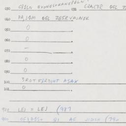 Eastern questionnaire, answ...