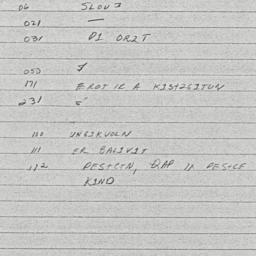 Eastern questionnaire, answ...