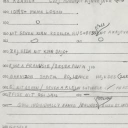 Eastern questionnaire, answ...