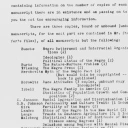 Memorandum from Ruth Moulik...