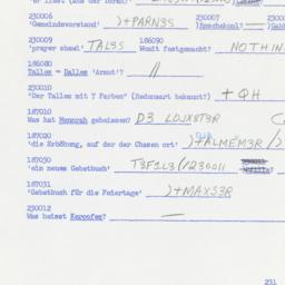 Western questionnaire, answ...