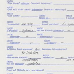 Western questionnaire, answ...