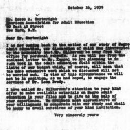 Letter from Gunnar Myrdal t...
