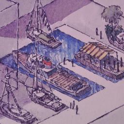 Aerial perspective drawing.