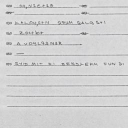 Eastern questionnaire, answ...