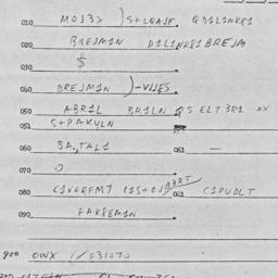 Eastern questionnaire, answ...