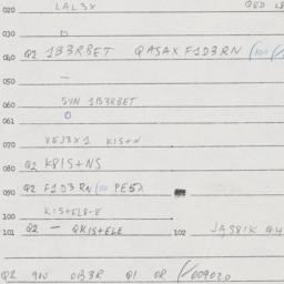 Eastern questionnaire, answ...