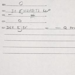 Eastern questionnaire, answ...