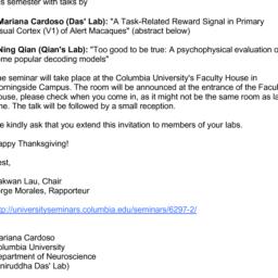Announcements, 2013-12-03. ...