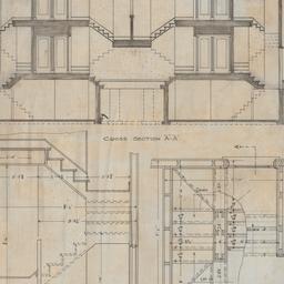 Stair sections, plan